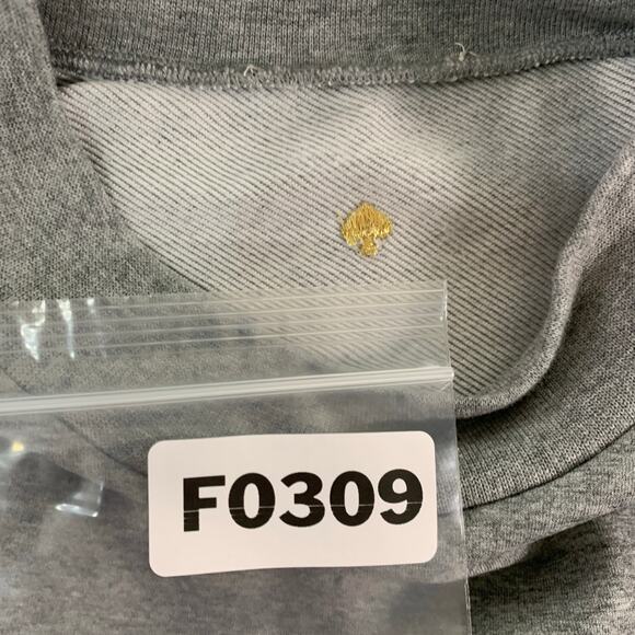 Kate Spade S Womens Drop Shoulder Sweatshirt Gray Long Sleeve *flaw - Picture 3 of 7